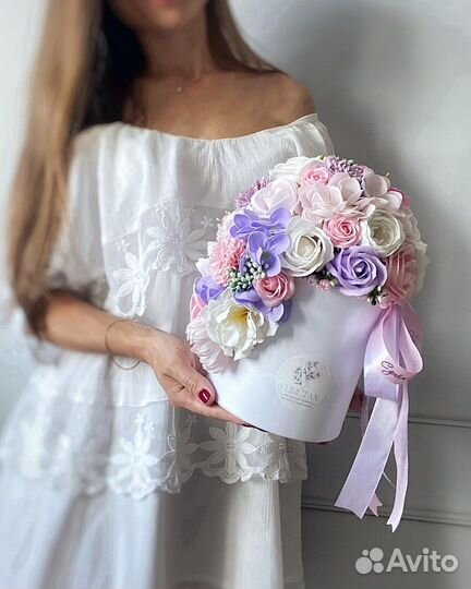 Мыльные цветы, Розы из мыла, Букет из мыльных роз