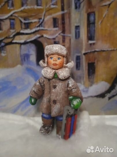 Ватные ёлочные игрушки 