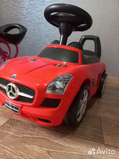 Велосипед, машина, самокат