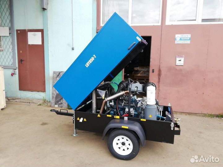 Компрессор дизельный Liutech LUY050-7 на шасси