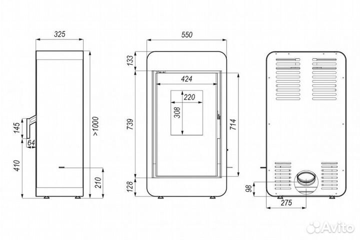Печь камин Defro Home Pico