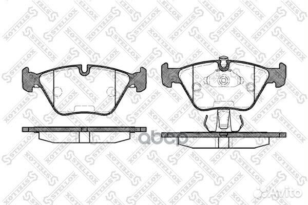 281 025B-SX 270 25FDB1073 колодки дисковые п
