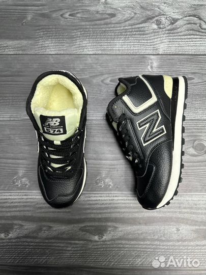 Кроссовки new balance 574 с мехом
