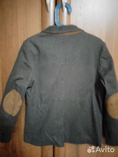 Пиджак для мальчика серый, размер 128