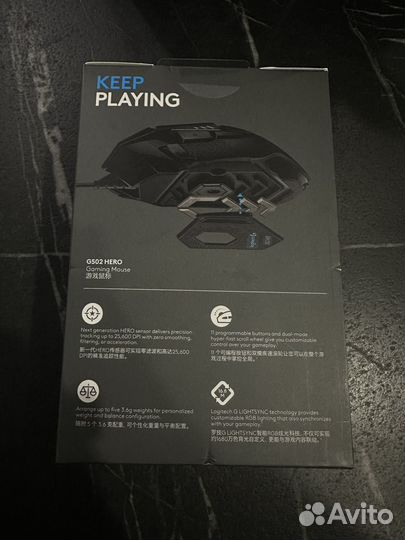 Мышь проводная Logitech G502 hero