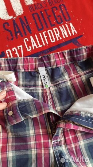 Яркое лето - модные шорты+футболка на рост 152 см