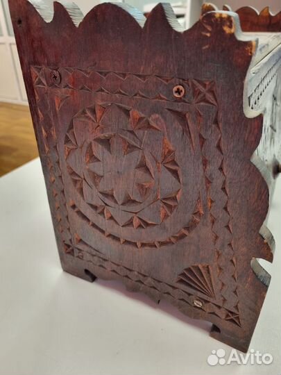 Резной шкафчик, хлебница. СССР