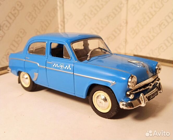 Москвич 407 такси синий цвет Деагостини