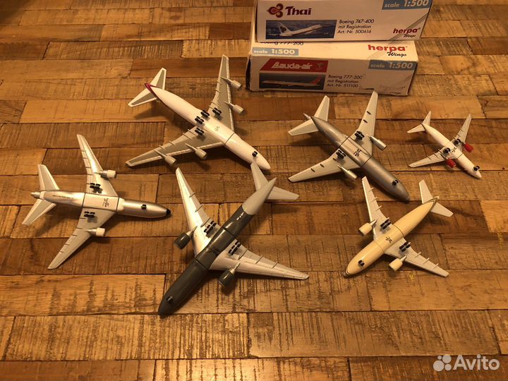 Лот из 5 моделей herpa wing 1:500