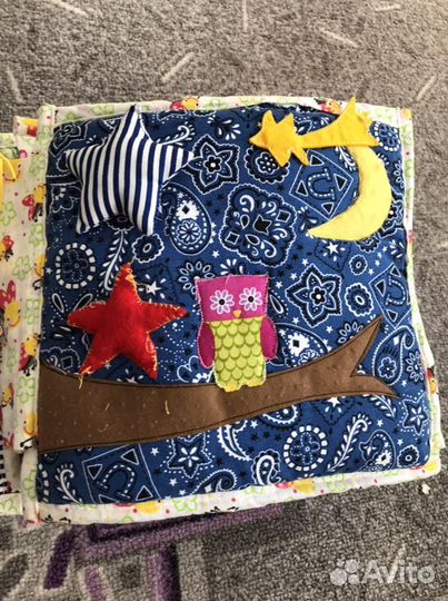 Детская книга-развивашка ручная работа