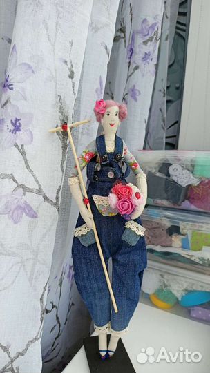 Кукла тильда - садовница