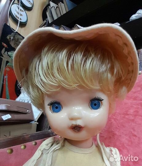 Винтажная кукла СССР Непослушная Алёнка, 46см
