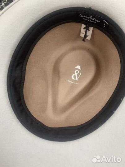 Шляпа фетровая женская федора