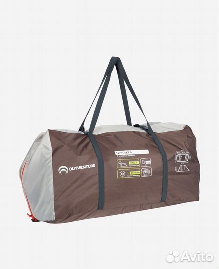 Палатка 4-местная Outventure Twin Sky 4