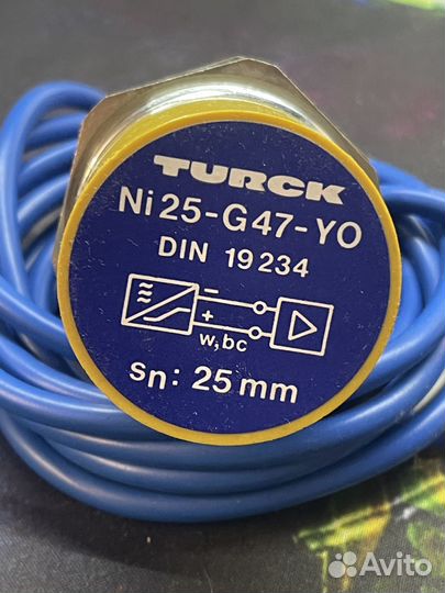 Индуктивный датчик Turck Ni 25-G47-YO Sn 25mm