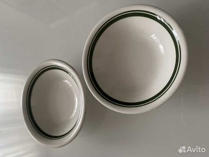 Набор из 2-х розеток, креманок зик Конаково винтаж