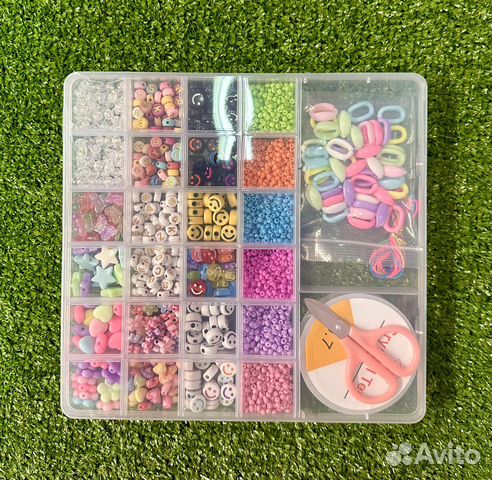 Набор бисера и бусин для плетения