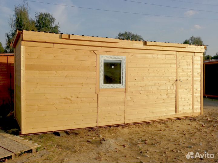 Бытовка новая 6м в дереве теплая новая