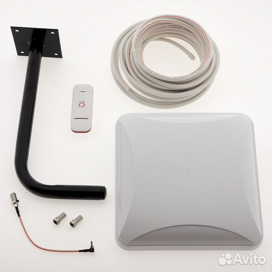 Комплект для усиления 3G/4G интернета 10 км, Wi-fi