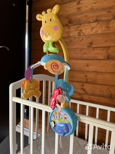 Кроватка детская с маятником и ящиками