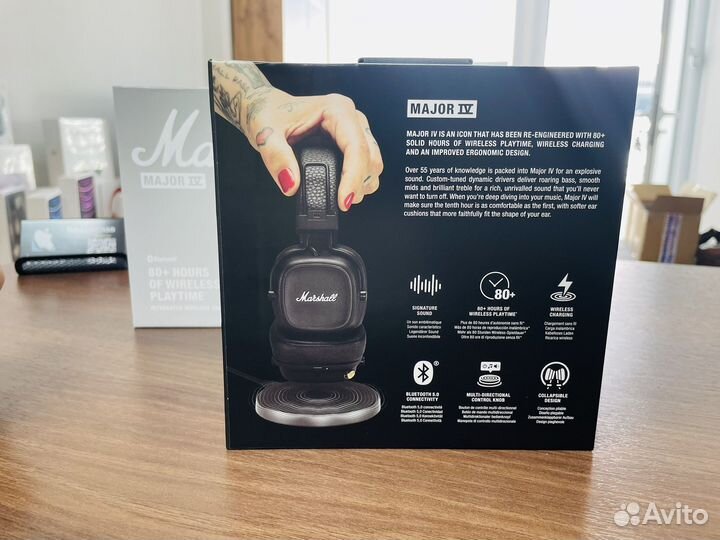 Наушники Marshall Major 4 Оригинал Новые