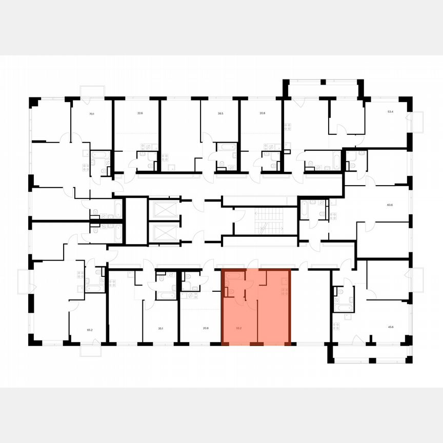 1-к. квартира, 33,2 м², 6/16 эт.