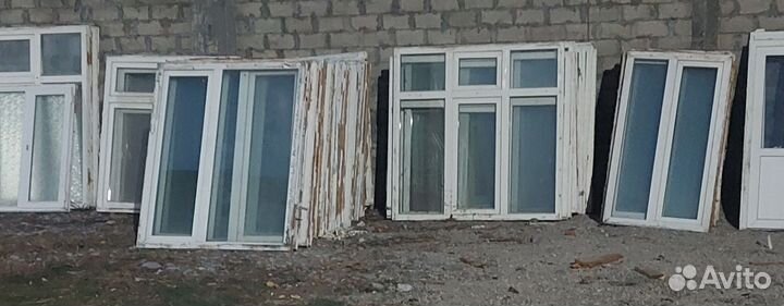 Окна и двери пластиковые бу