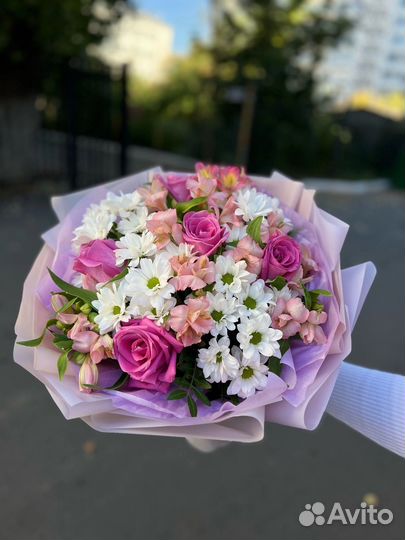 Живые цветы букеты розы