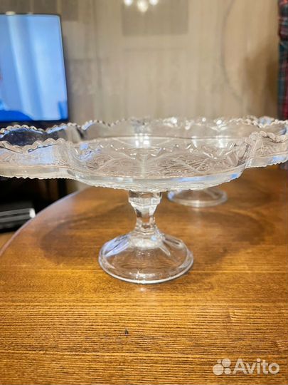 Менажница хрустальная