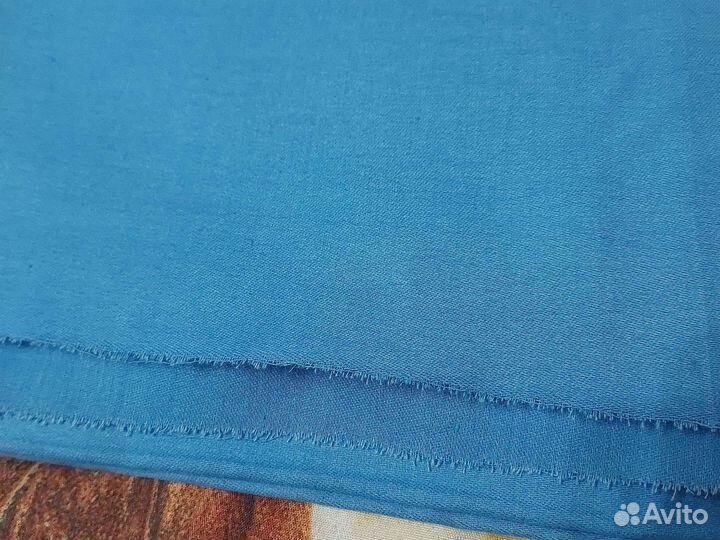 Ткань цвет- небесно- голуб х/б, 3,0м.х90см из СССР