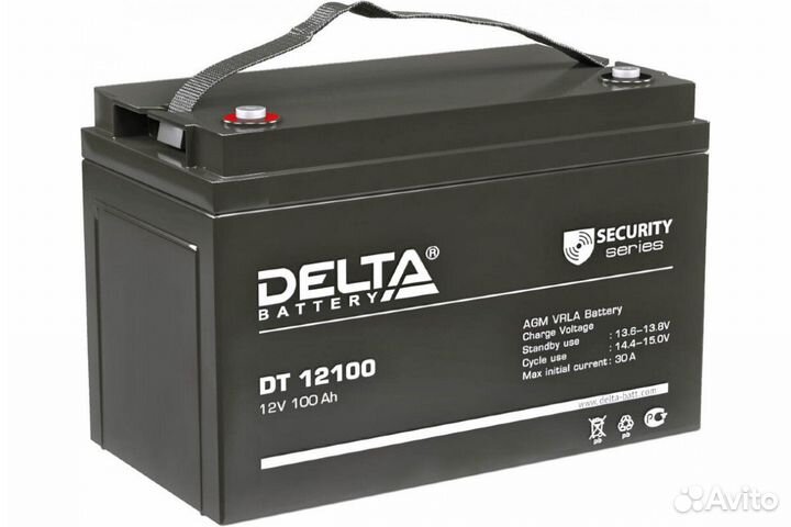 Аккумулятор ибп delta DT 12100 12V 100Ah