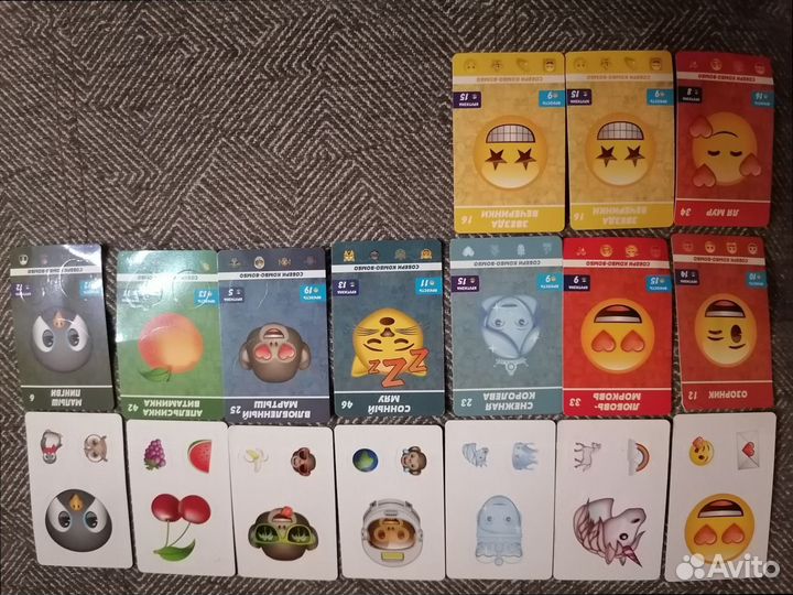 Emoji О'кей карточки-наклейки (коллекционные)