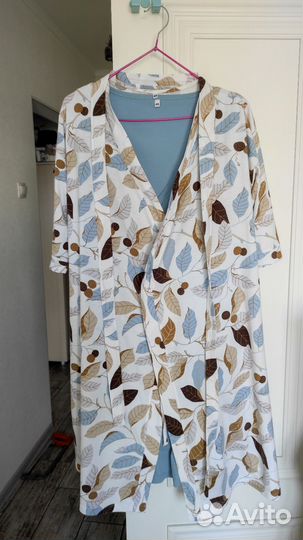 Комплект халат и сорочка для беременных