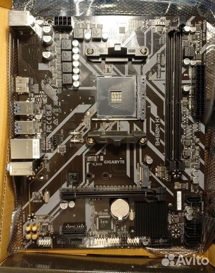 Материнская плата gigabyte b450m k