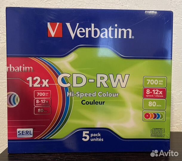 Диск CD-RW Verbatim