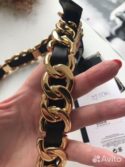 Кожаный ремень Moschino H&M M-L (L/XL)