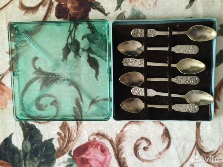Чайные ложки мельхиор СССР алма-ата