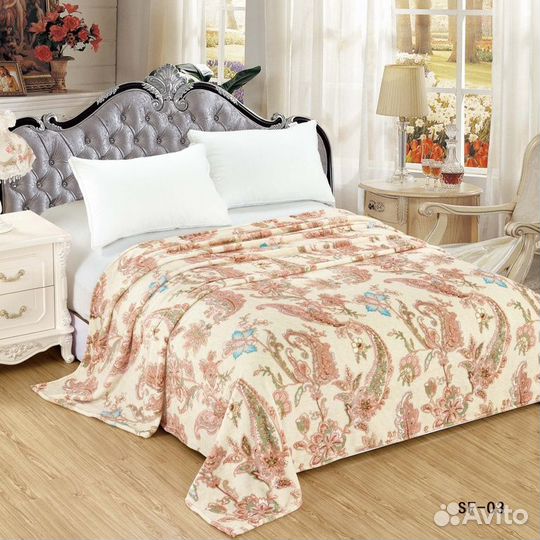 Плед покрывало велсофт