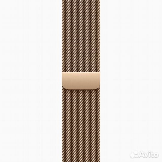 Apple Watch S10 46mm Gold Titanium Milanese Loop