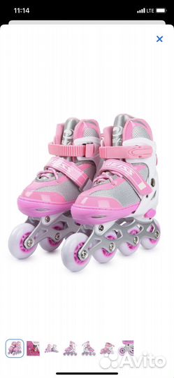 Роликовые коньки+защита