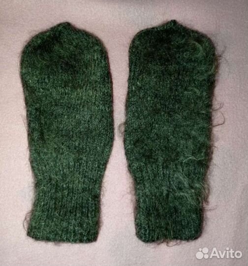 Носки и варежки вязаные пуховые