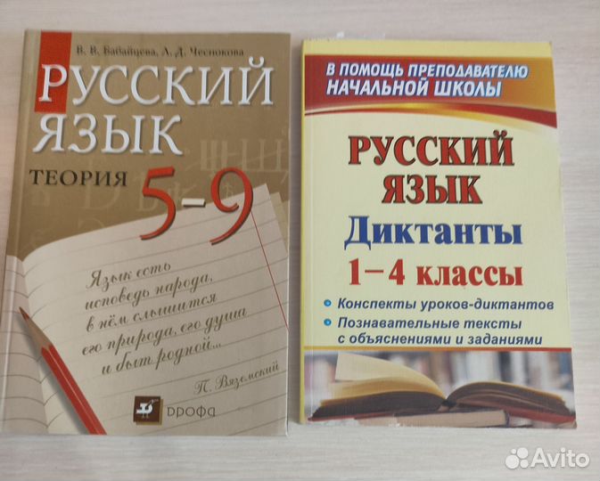 Книги по русскому языку и литературе