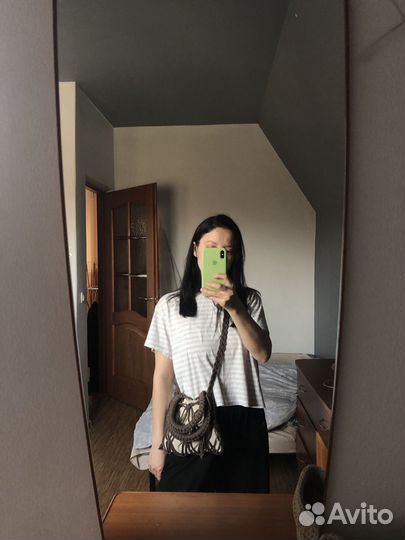 Мини сумка авоська макраме