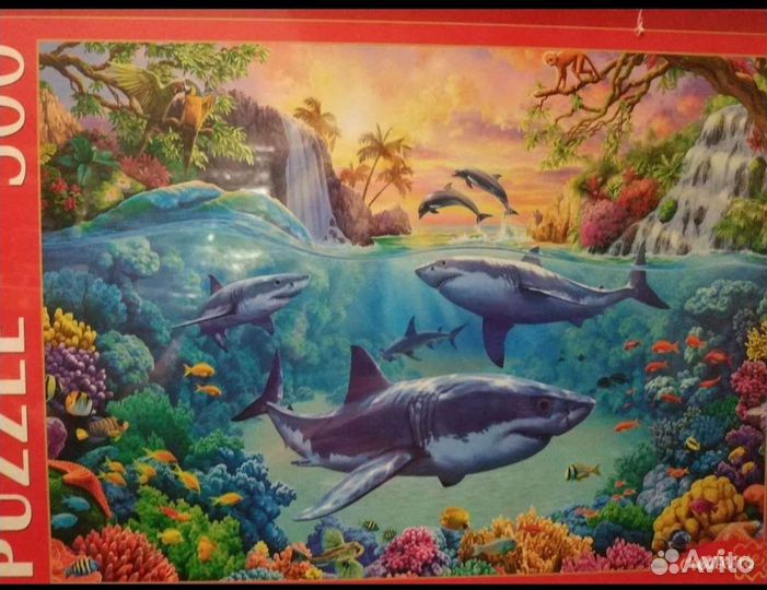 Пазлы 500 и 1000 деталей,новые