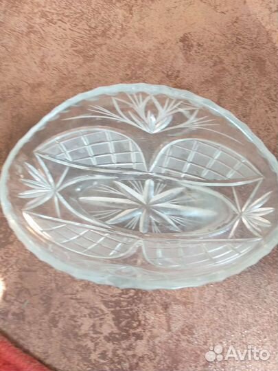 Блюдо хрустальное СССР
