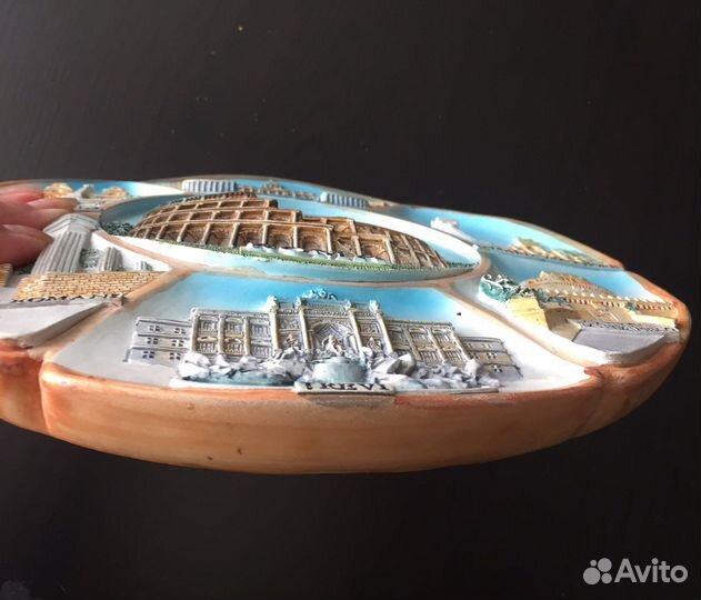 Сувенир из Рима керамика Италия декор на стену