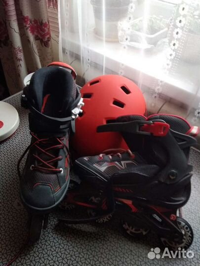 Детские ролики и защита 3236и 3638