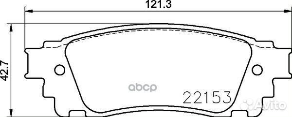 Колодки тормозные дисковые зад NP1110 nissh