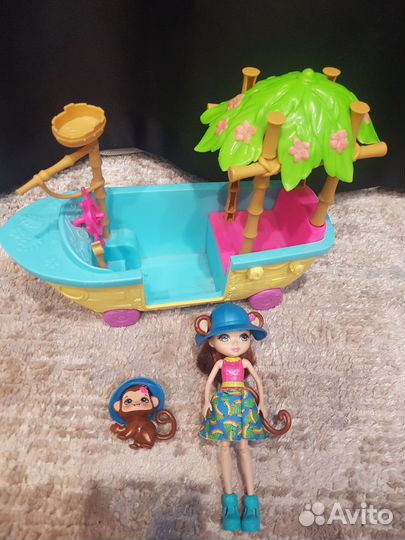 Лодка в джунглях Энчантималс Mattel