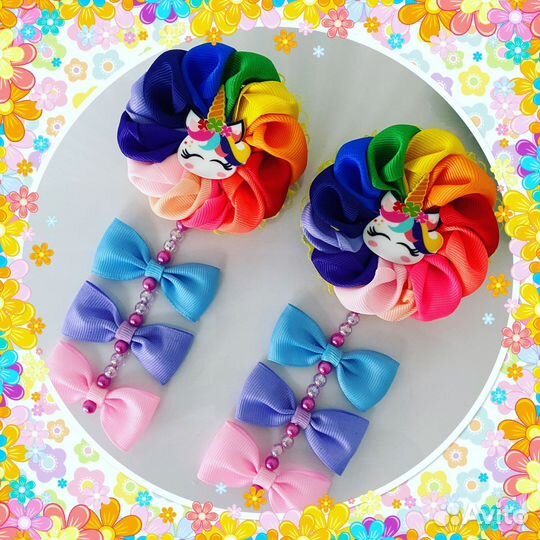 Бантики - канзаши (ручная работа)